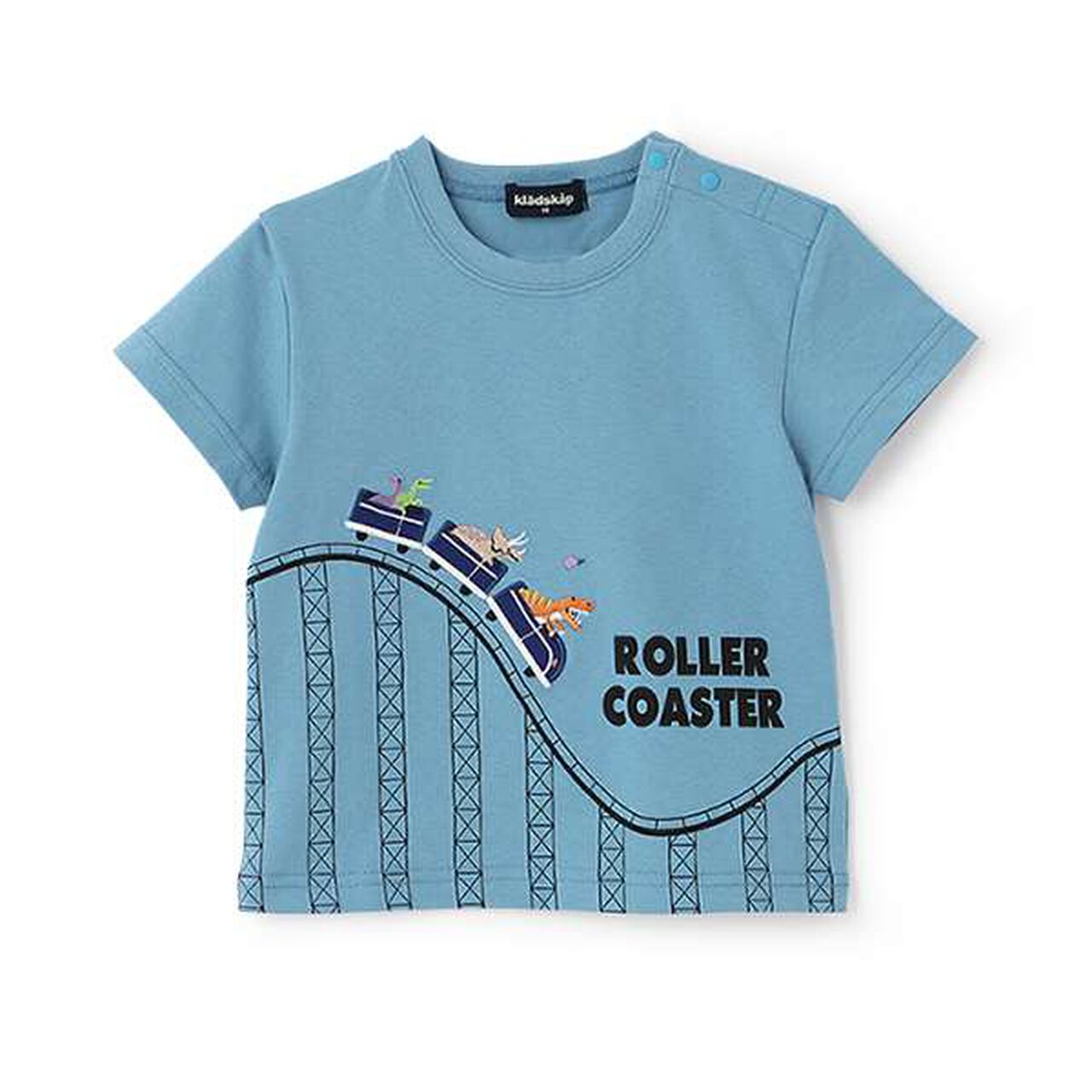 Dinosaur Roller Coaster Short Sleeve T-Shirt,Yellow, large image number 13