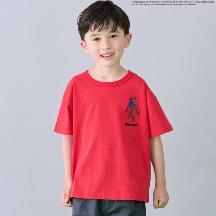 [MINECRAFT] Embroidered Short Sleeve T-Shirt,, medium
