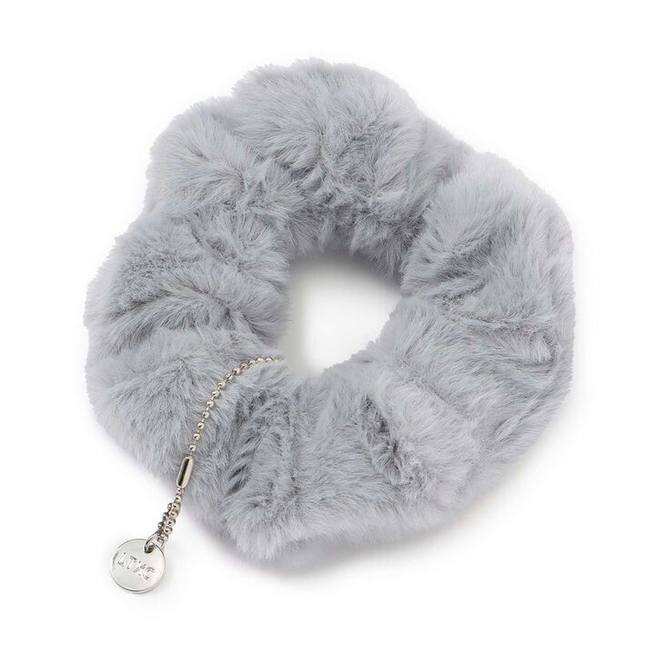 Faux Fur Scrunchie,Blue gray, medium image number 0