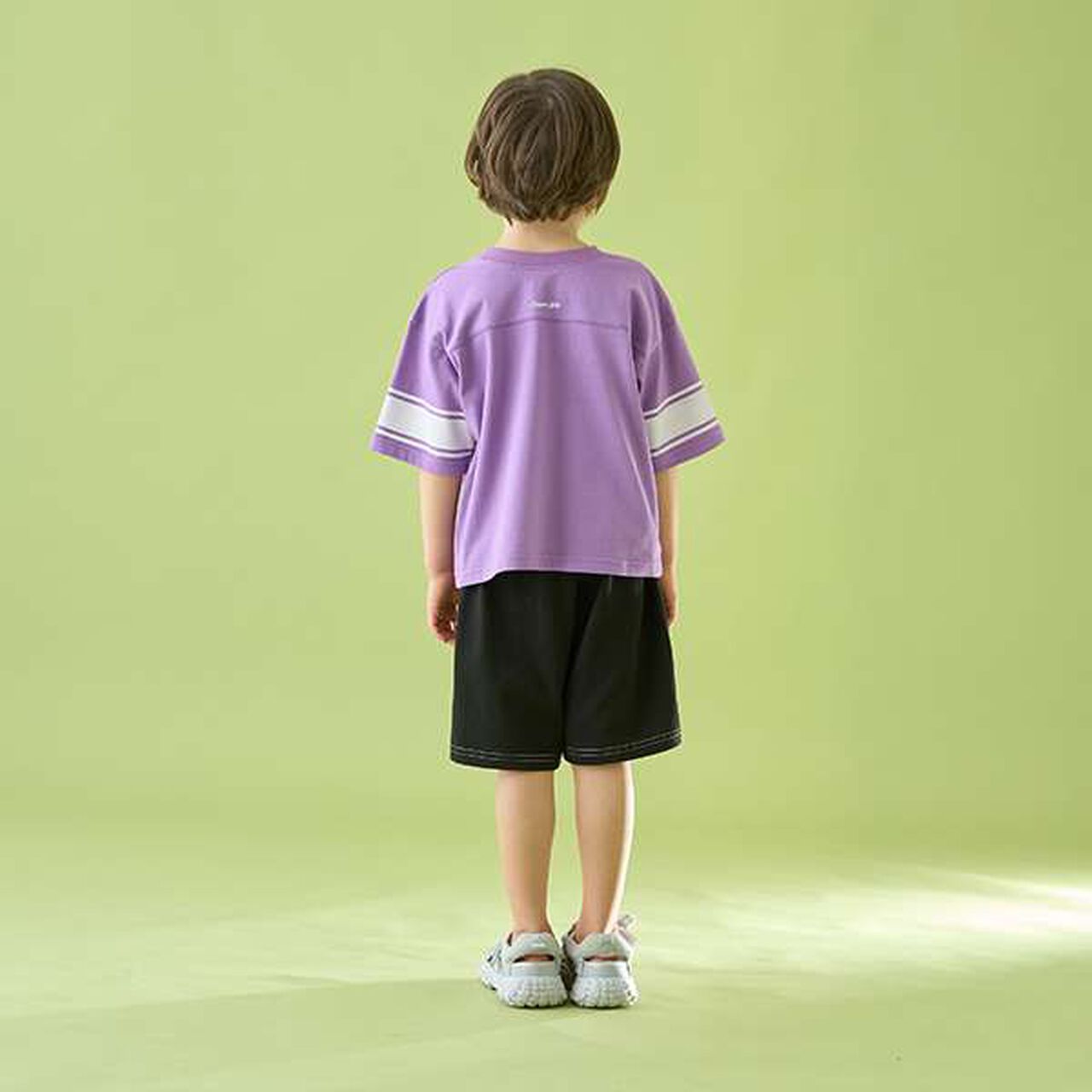 [Reversible] Line Print T-Shirt (Comfortable Jersey Fabric),Deep blue, large image number 16