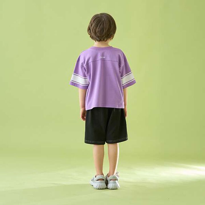 [Reversible] Line Print T-Shirt (Comfortable Jersey Fabric),Deep blue, medium image number 16