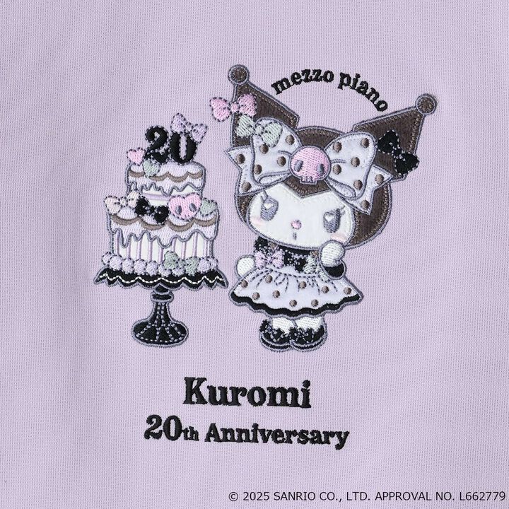 My Melody / Kuromi Scalloped Hem Sweatshirt,Pink, medium image number 4