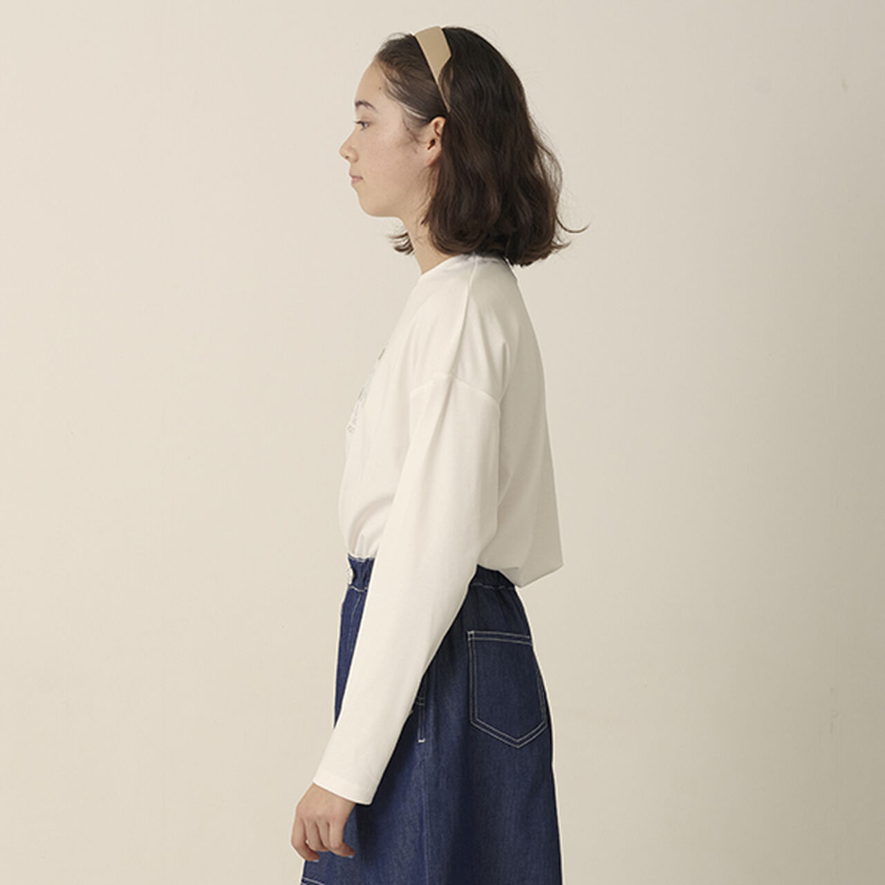 Long Sleeve Shirt Parka + Long Sleeve T-Shirt Set,Blue gray, large image number 14