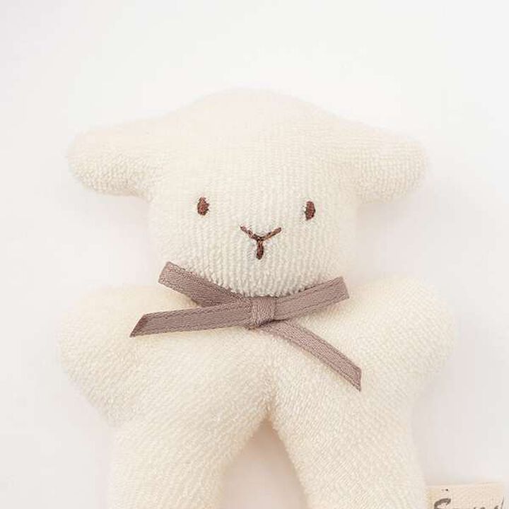 ☆BASIC Sheep Ring Rattle [Made in Japan],Pearl white, medium image number 2