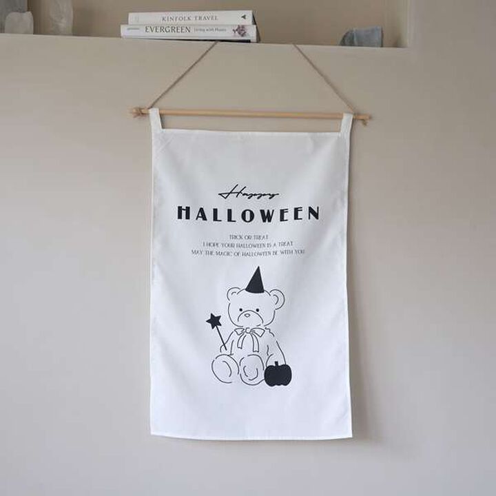 Halloween Fabric Poster,Off white, medium image number 6