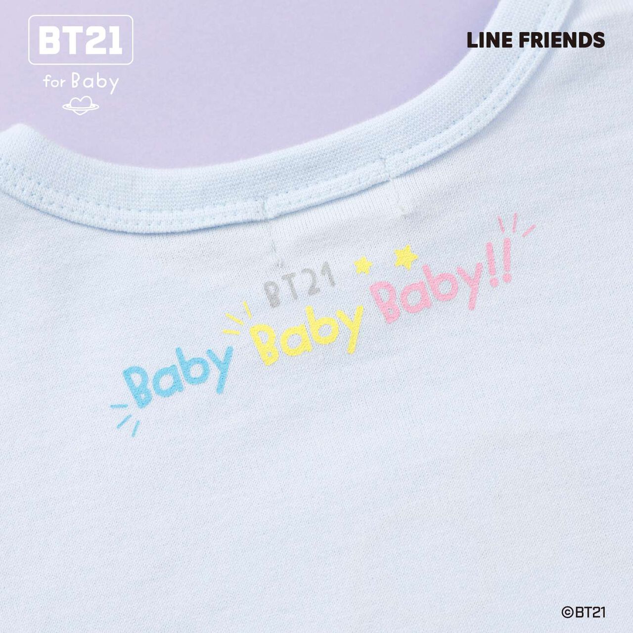 [BT21] Appliqu&eacute; Short Sleeve T-Shirt,Blue, large image number 27