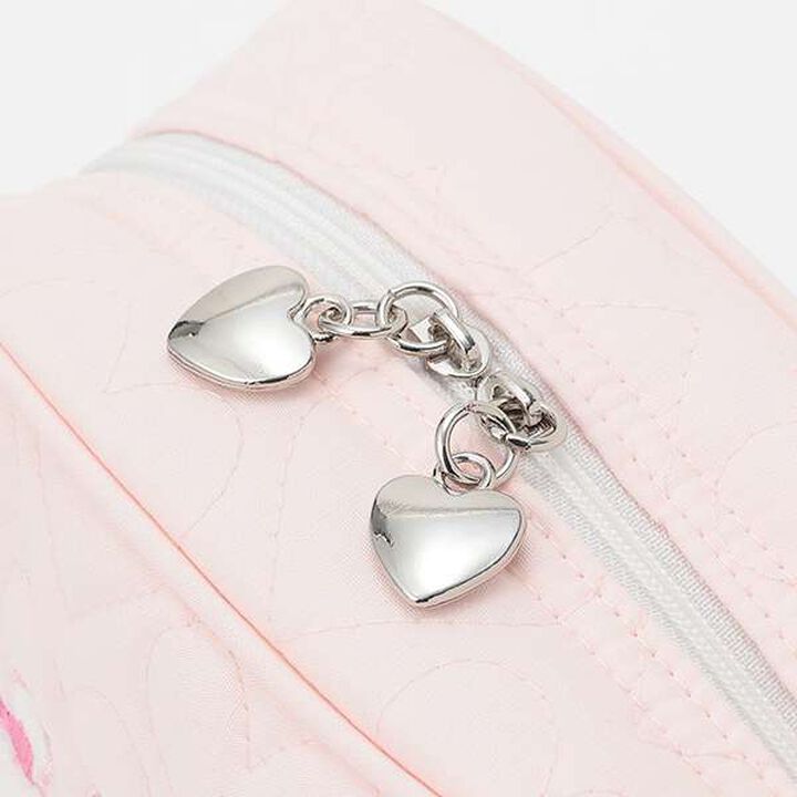 Rabbit Appliqu&eacute; Square Pouch,Light pink, medium image number 2