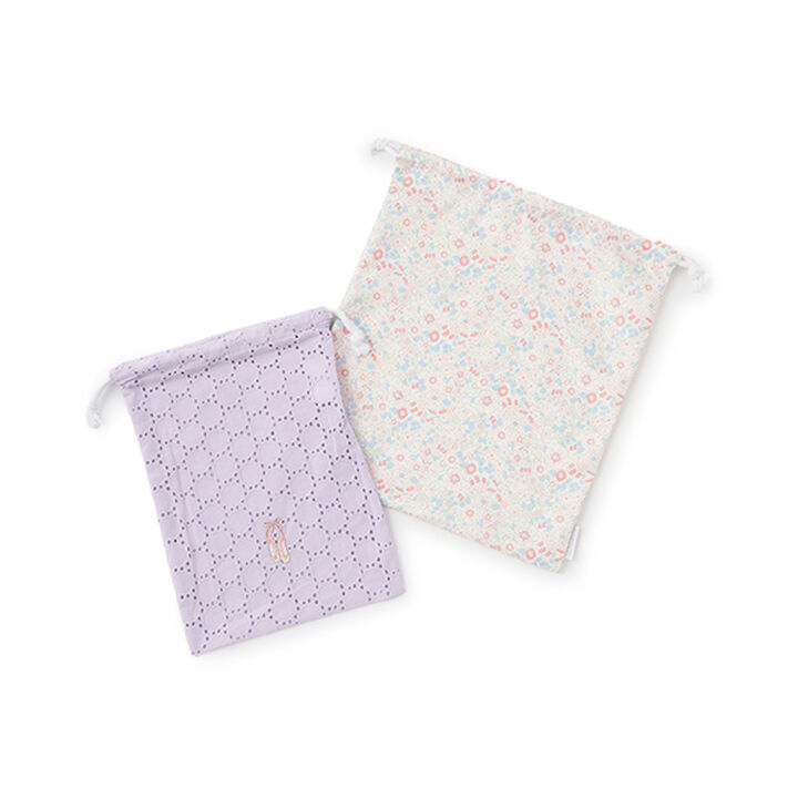 One Point Drawstring Pouch 2P,Navy, medium image number 10