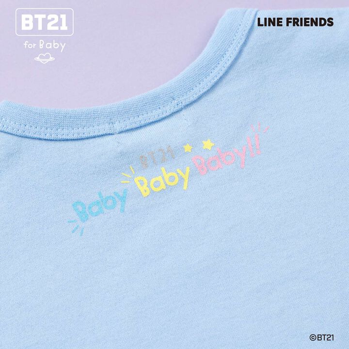 [BT21] Appliqu&eacute; Short Sleeve T-Shirt,Blue, medium image number 23