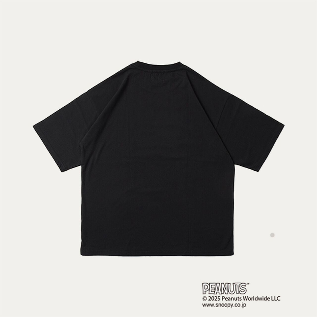 [GLSW.] [PEANUTS] Charlie Brown Top Lock Front Print T-Shirt,Black, large image number 7