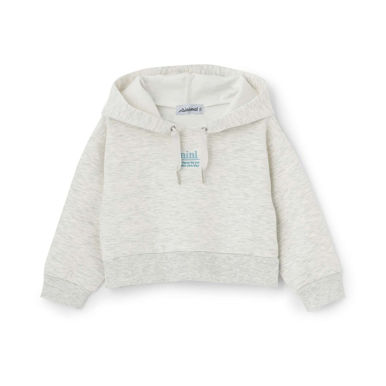 Anti-Stain Puffed Sweatshirt Hoodie / Cardboard,Sax blue, large image number 19