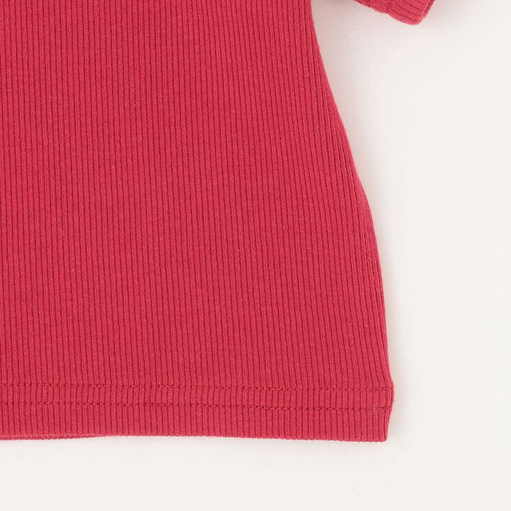 Sleek Plus Quick-Dry Ribbed Short-Sleeve Kids T-Shirt,Red, medium image number 24