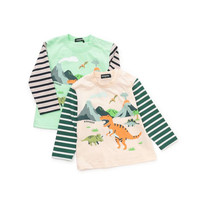 [Restock] Dinosaur World Long-Sleeve T-Shirt,Off white, medium image number 5