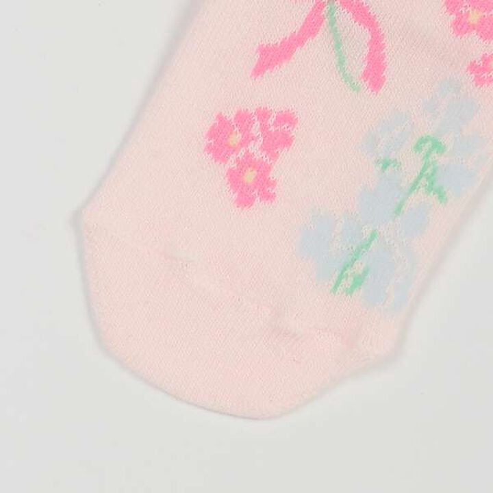 Sweet Pea Pattern Socks [Made in Japan],Light pink, medium image number 2
