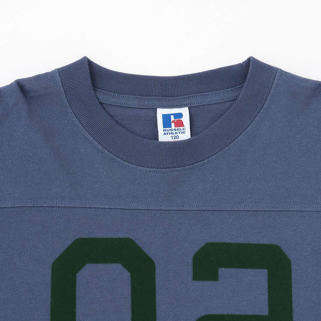 [Russell] Numbered Football Long Sleeve T-Shirt,Off white, large image number 9