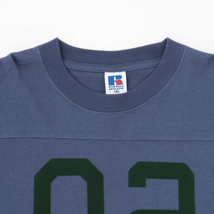 [Russell] Numbered Football Long Sleeve T-Shirt,Off white, medium image number 9