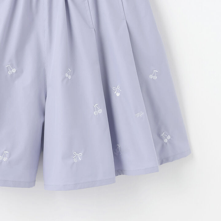 Functional Material Cherry Embroidery Culottes,Light blue, medium image number 12