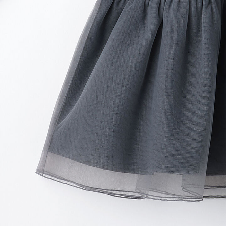 [Link] Lace Collar Tulle Tunic,Light pink, medium image number 5