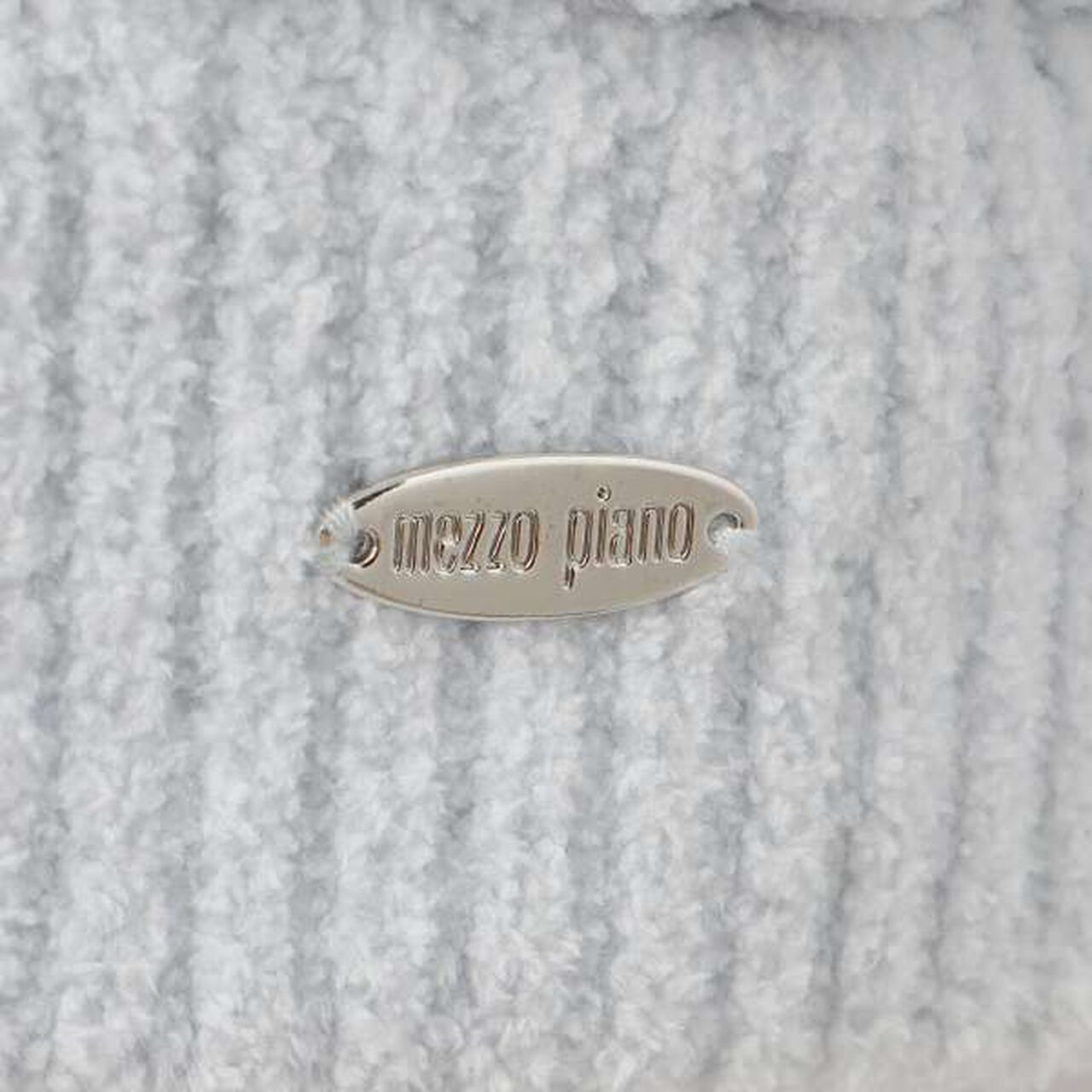Mole Knit Lined Boa Zip Parka,Light blue, large image number 6