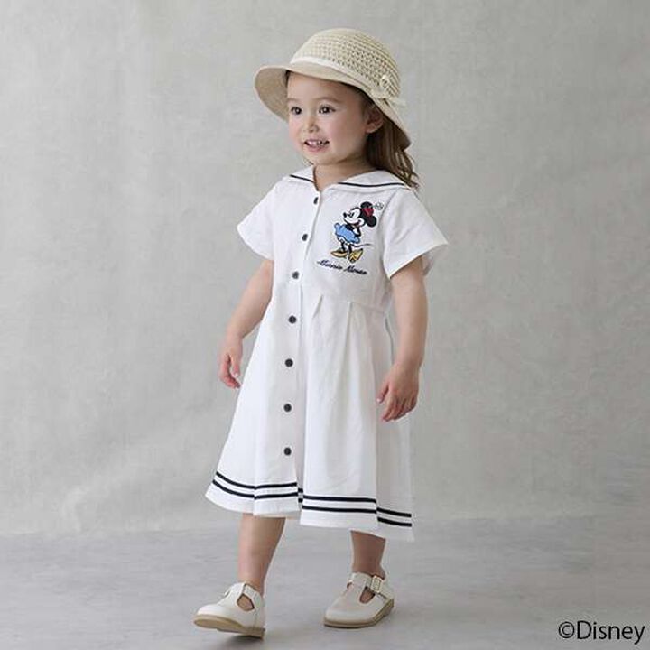[Disney] Sailor One-Piece Dress,Light blue, medium image number 3