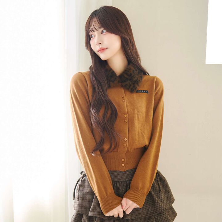 2WAY Color Stone Name Cardigan,, medium