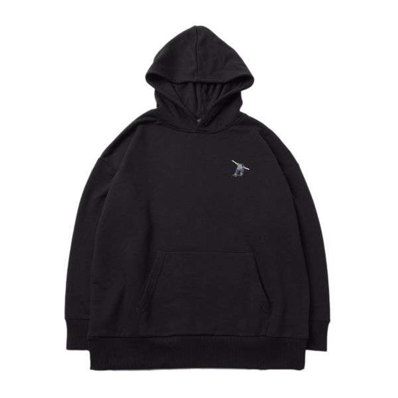 Fleece Skater Embroidery Big Parka,Milky white, large image number 7