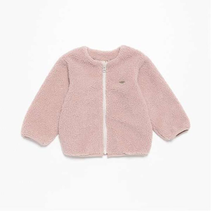 [Link] Fleece Zip-Up Jacket,Charcoal gray, medium image number 14