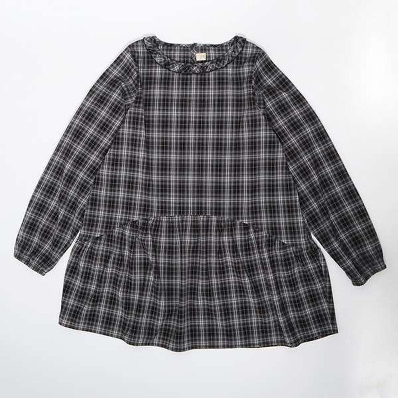 Troislapins Knit Vest & Tunic Set (140-160),Black, large image number 1