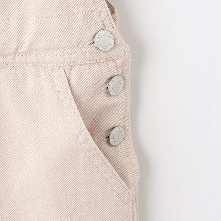 Damage Loose Overalls,Off white, medium image number 7