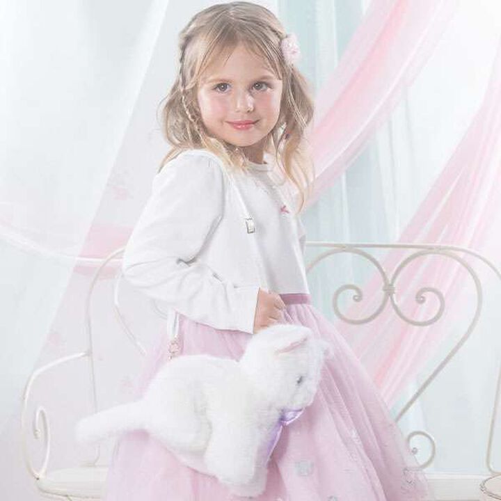 Fluffy Friends Plush Bag,Pink, medium image number 7