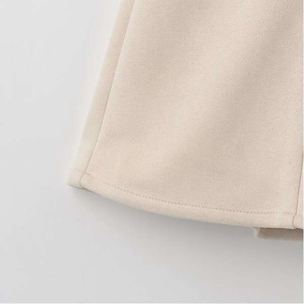 [AMI] Ponte Suede Skirt with Shorts,Mocha tea, large image number 15