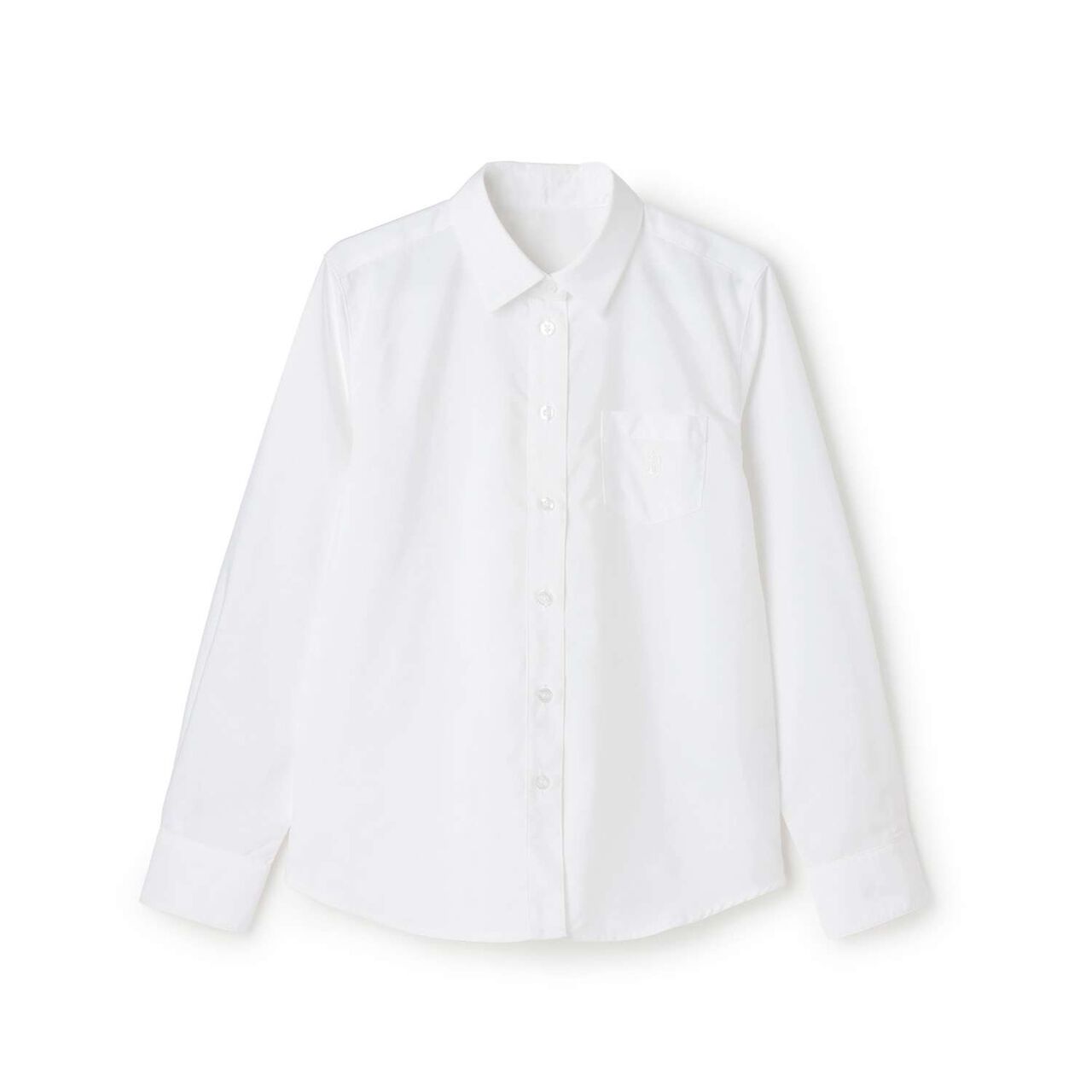 [Graduation Attire] [Wrinkle-Resistant] Point Collar Shirt,White, large image number 9