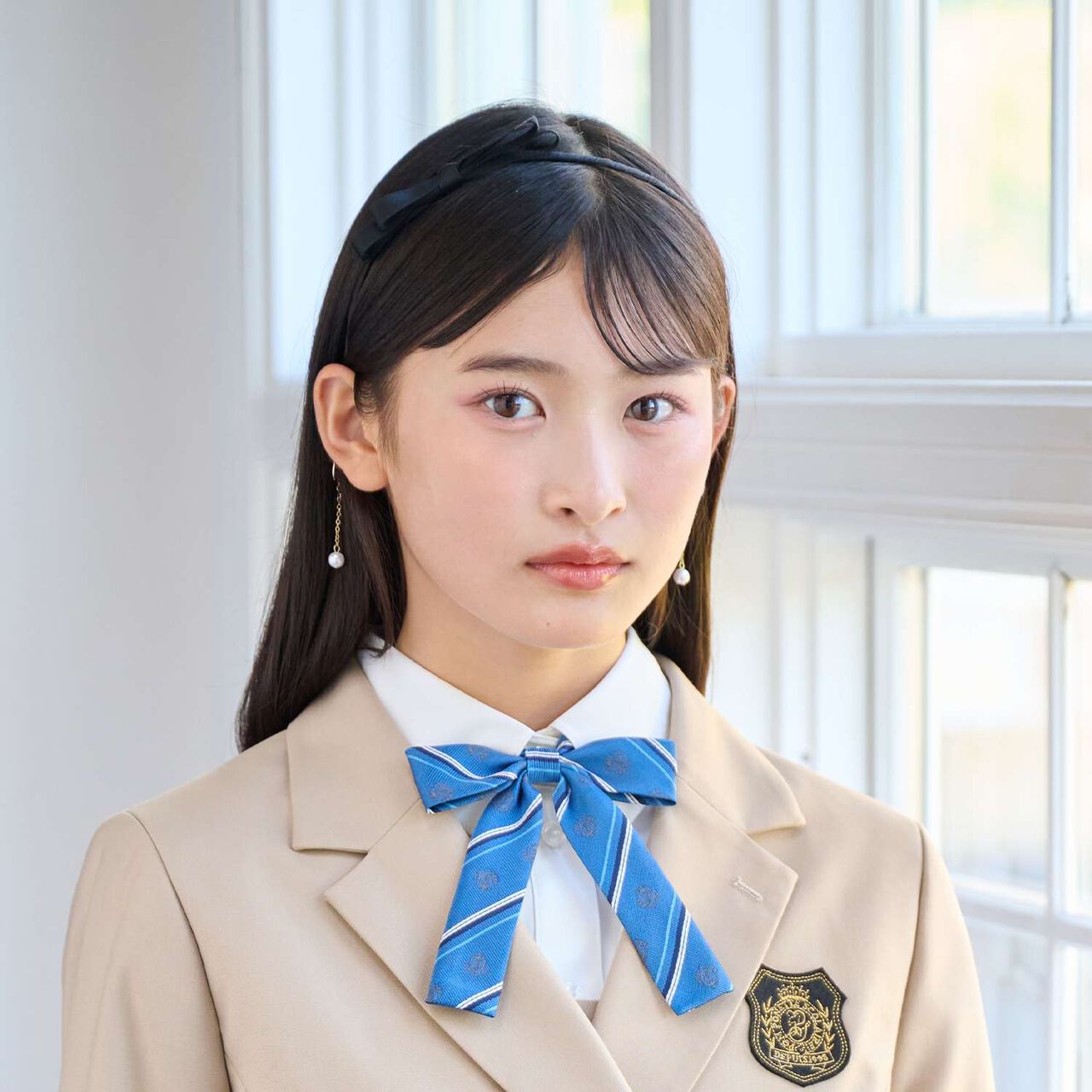 Earring-Style Headband,Black, large image number 0