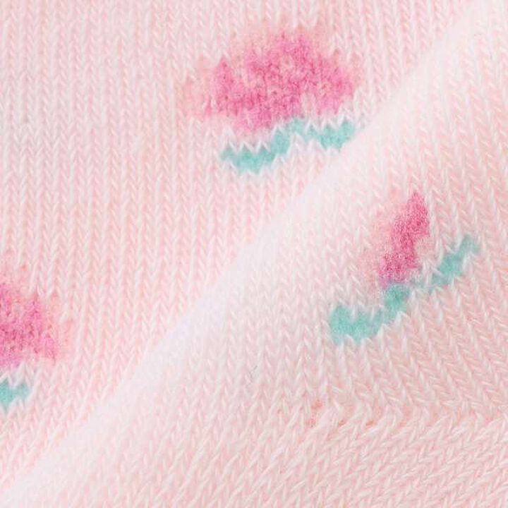 Ribbon & Rose Pattern Bib and Socks Set [Box Included],Light pink, medium image number 9