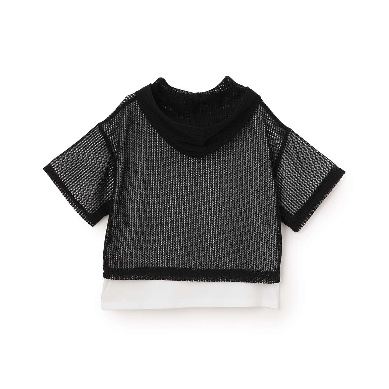 Mesh Parka & T-Shirt Set,Off white, large image number 1