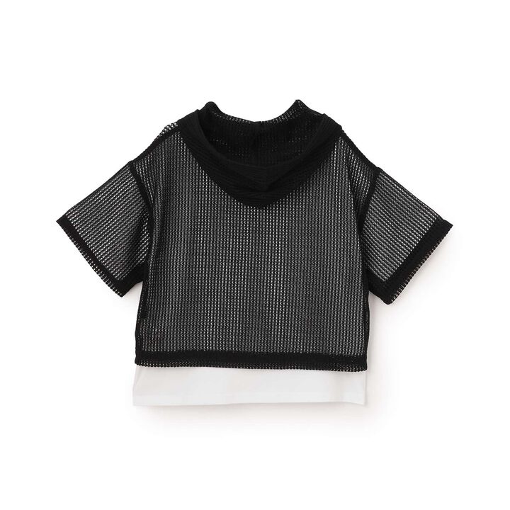 Mesh Parka & T-Shirt Set,Off white, medium image number 1