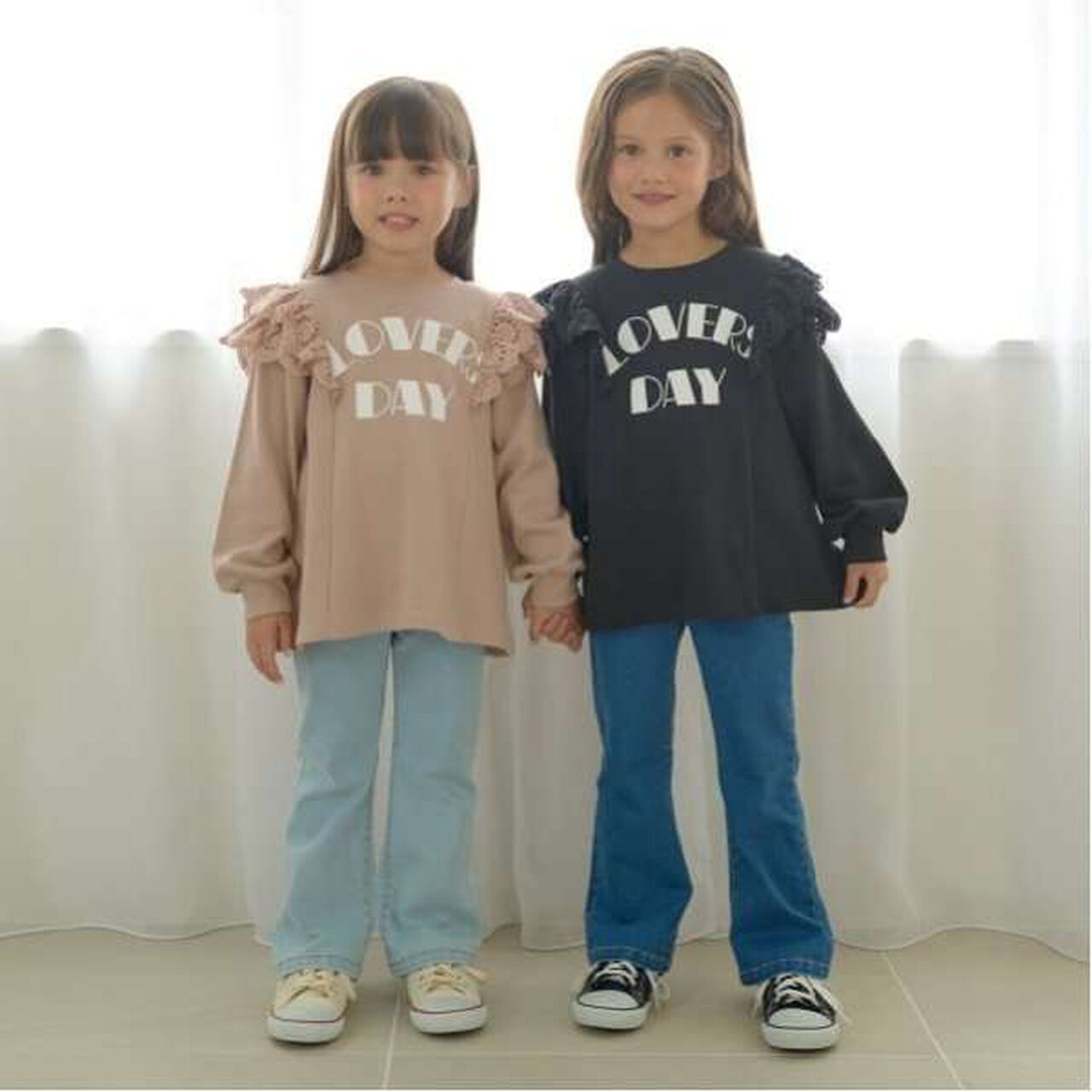 Pilling-Resistant A-Line Sweatshirt,Moss green, large image number 10