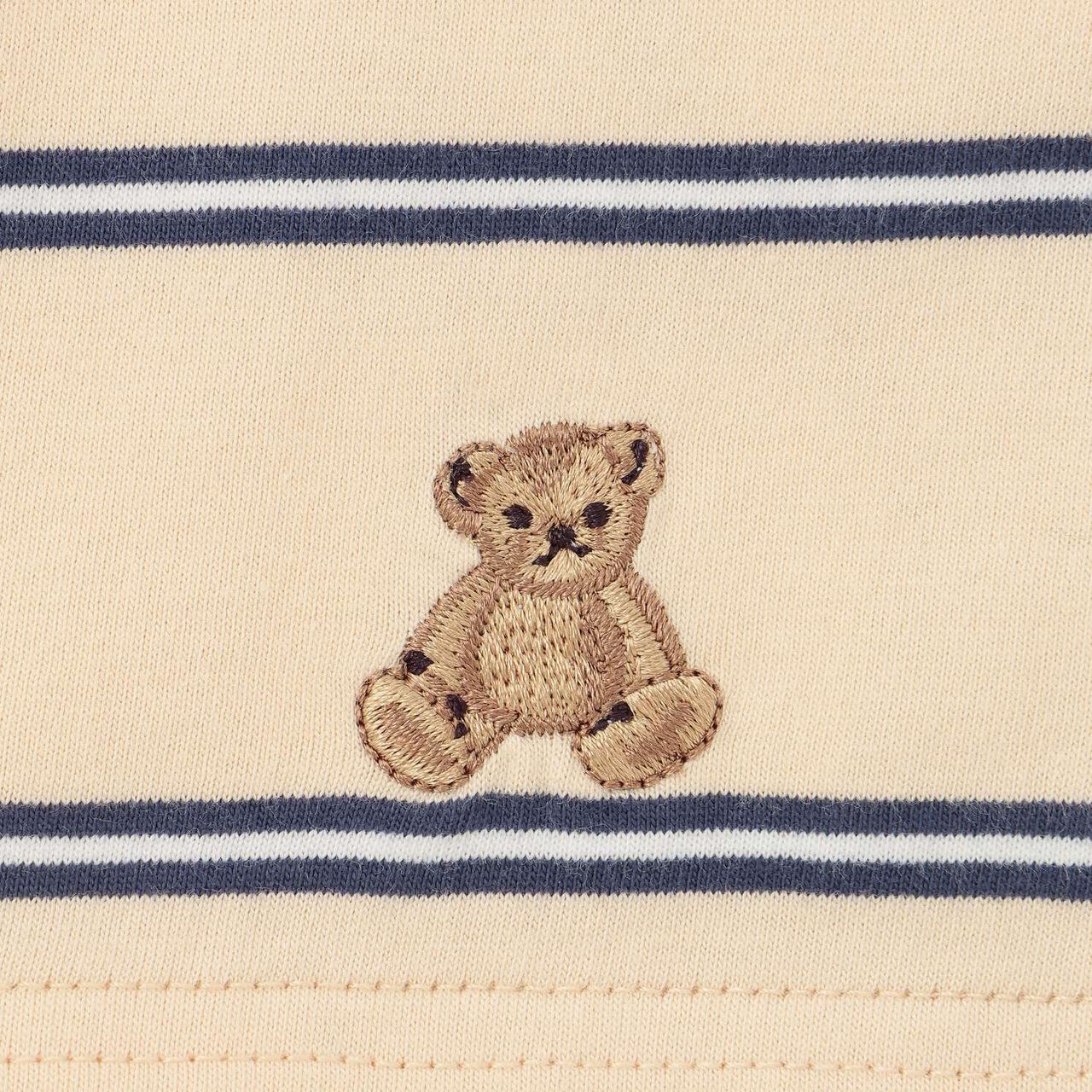 Link Stripe Pattern Rugby Long Sleeve T-Shirt,Navy, large image number 14