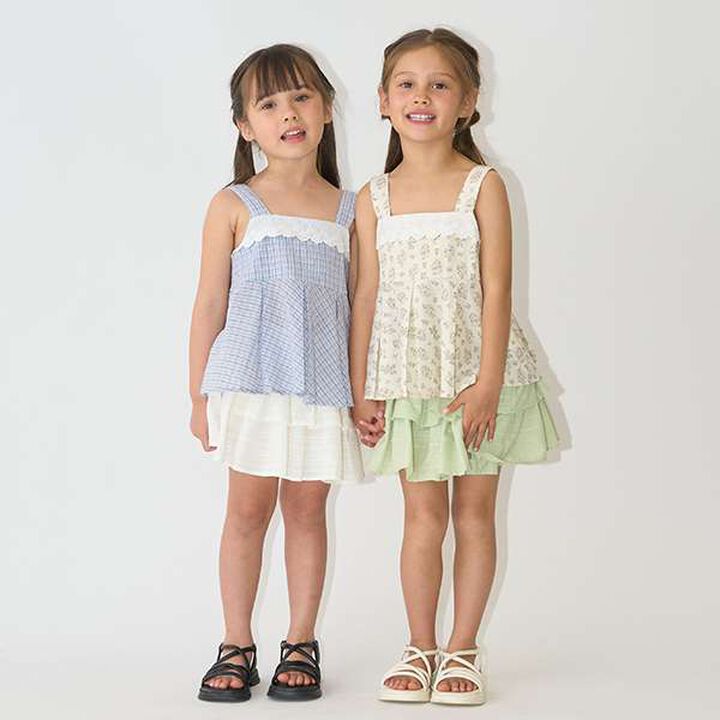 Pattern Assorted Peplum Camisole,Sax blue, medium image number 17