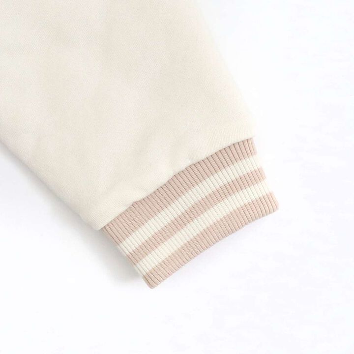 Troislapins Rabbit Patch Varsity Jacket (140-160),Beige, medium image number 11