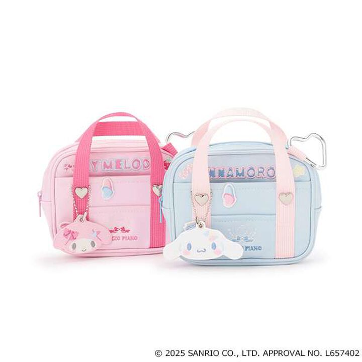 [My Melody & Cinnamoroll] School Bag Style Pouch,Pink, medium image number 7