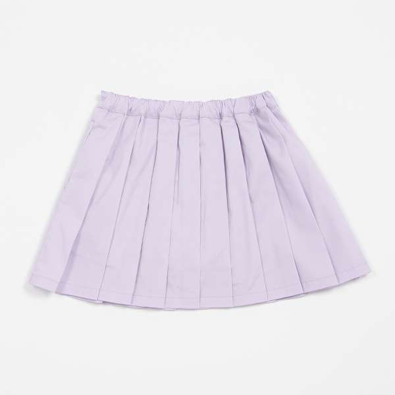 2-Tier Pleated Wrap Skirt Shorts,Blue, large image number 1