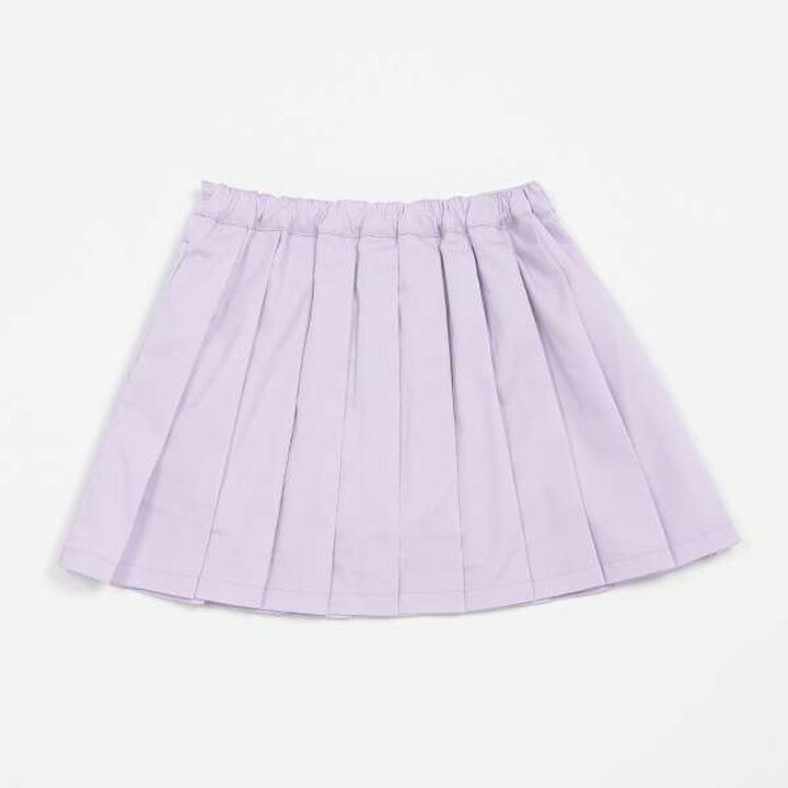2-Tier Pleated Wrap Skirt Shorts,Blue, medium image number 1