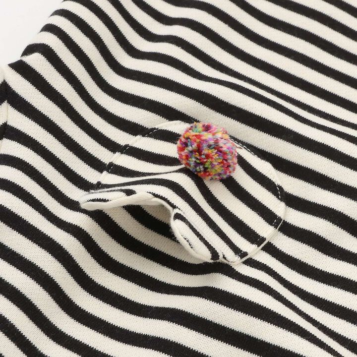 Stripe Pattern Sweatshirt,Brick, medium image number 3