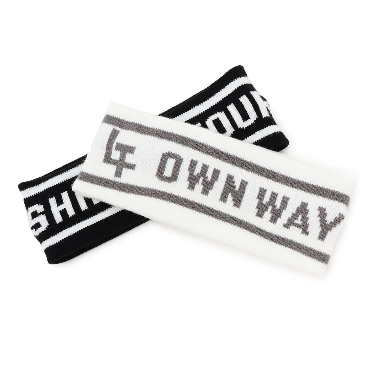 [LTXC] Jacquard Logo Headband,Pearl white, large image number 2