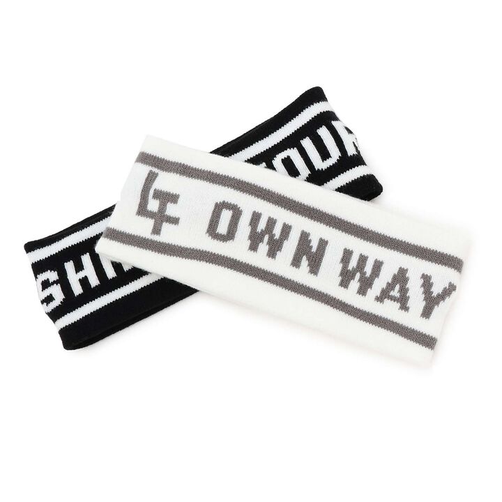 [LTXC] Jacquard Logo Headband,Pearl white, medium image number 2