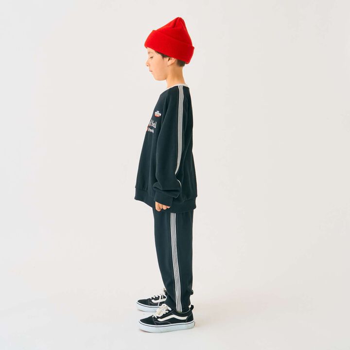 Sleeve Line Sweatshirt [Coordinatable Setup],Black, medium image number 15