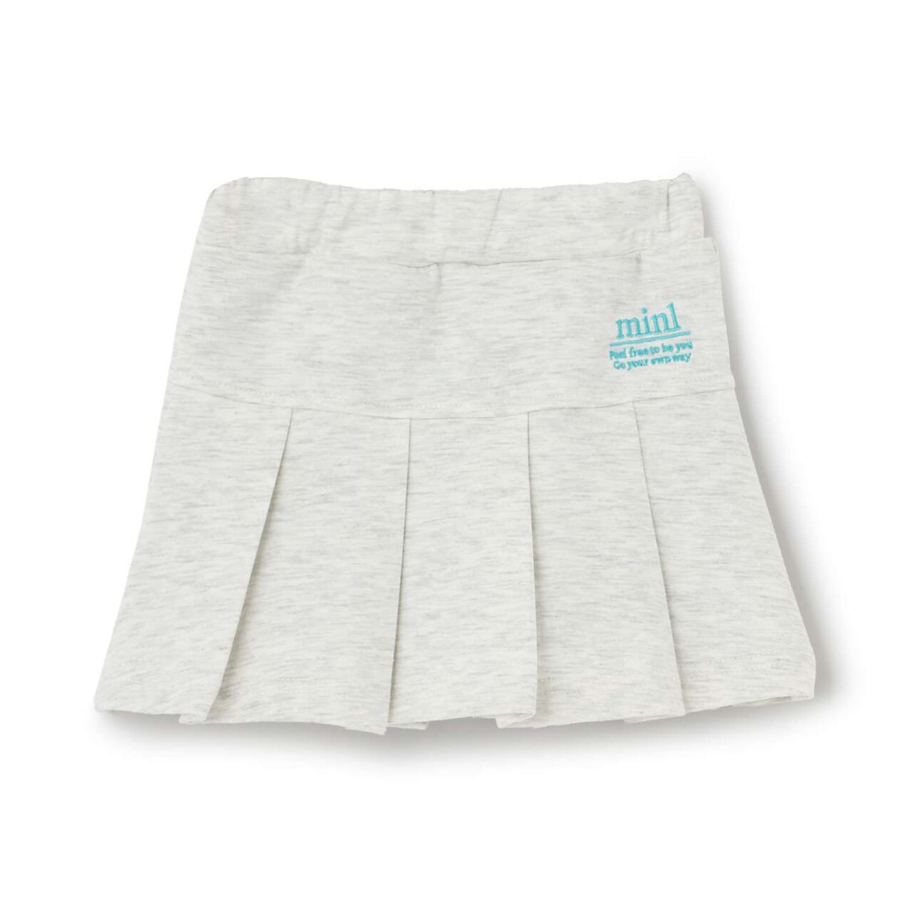 Anti-Stain Puffy Sweat Skirt / Cardboard,Sax blue, large image number 17