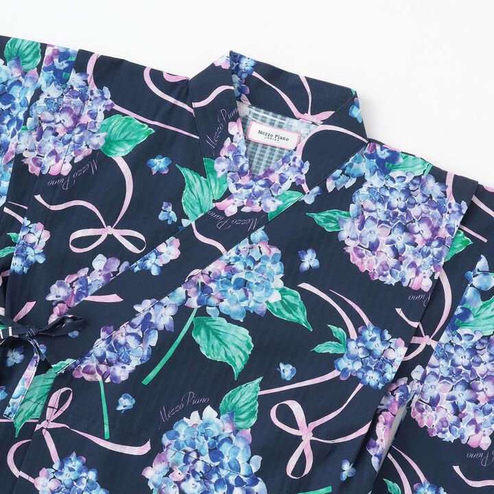 [Cool Touch] Hydrangea Pattern 2WAY Yukata,Navy, medium image number 7