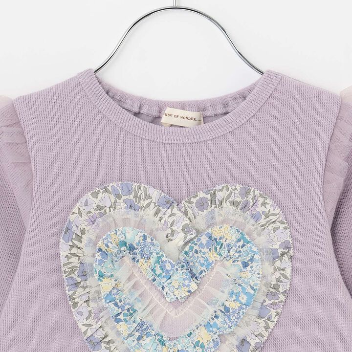 Liberty Heart Frill Sweatshirt,Pearl white, medium image number 2